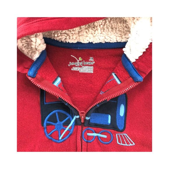 HOODIE, 18M, JUMPING BEANS, choo choo train - Picture 4 of 4
